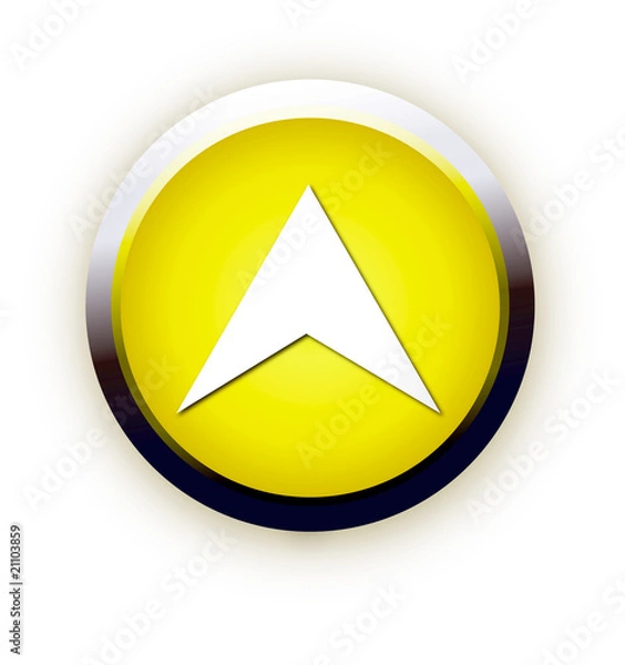 Obraz yellow button