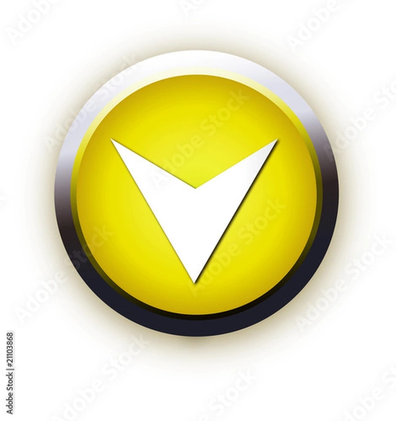 Obraz yellow button