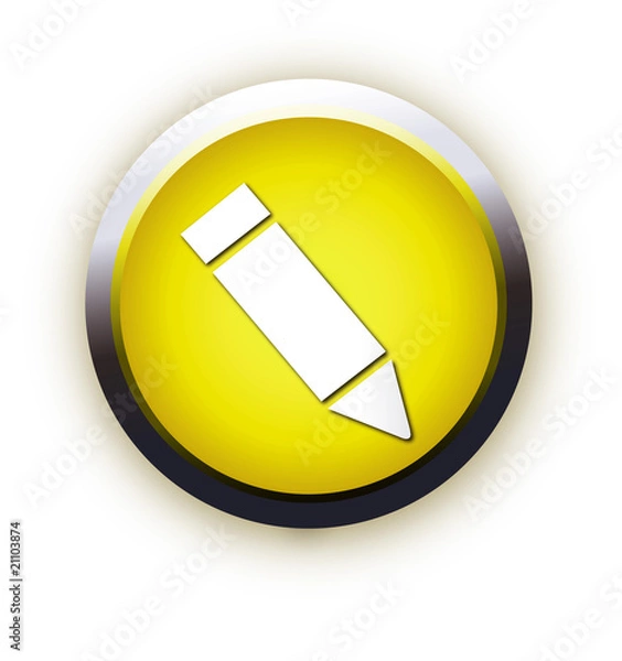 Obraz yellow button