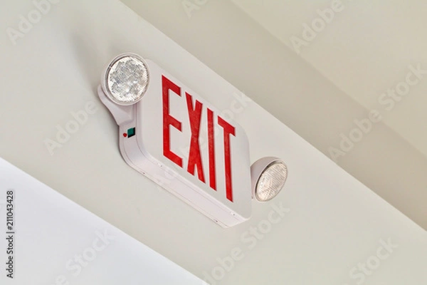 Fototapeta Exit Sign