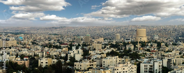 Obraz view of modern buildings in Amman the capital of Jordan