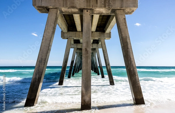 Obraz Emerald Water Beach Pier