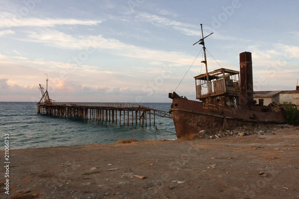 Obraz Ship wreck in Cyprus