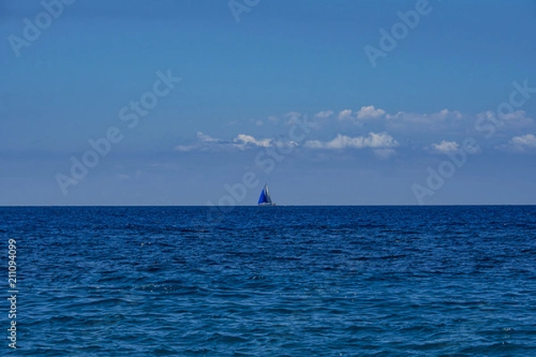 Obraz Barca a vela in mare aperto