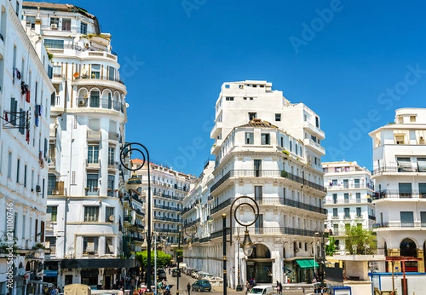 Fototapeta Architektura odrodzenia maureć w Algiers, Algieria