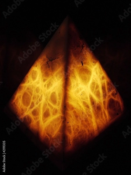 Fototapeta orange pyrmid light