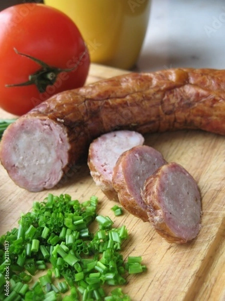 Obraz Polska kiełbasa wiejska