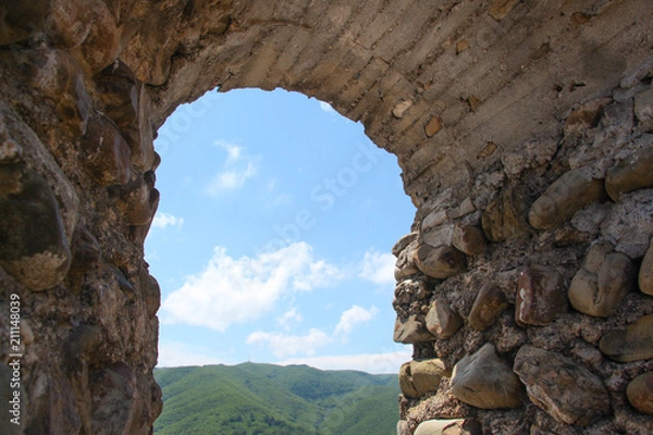 Obraz View through Rocks