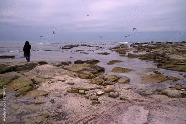 Obraz Море , переходящее в небо. Каспий. Актау