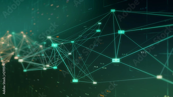 Obraz concept of big data and network