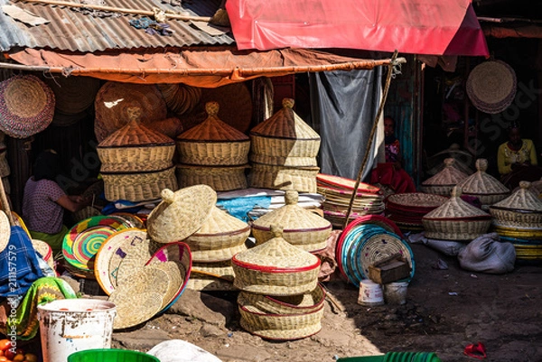Fototapeta Äthiopien - Addis Abeba - Mercato