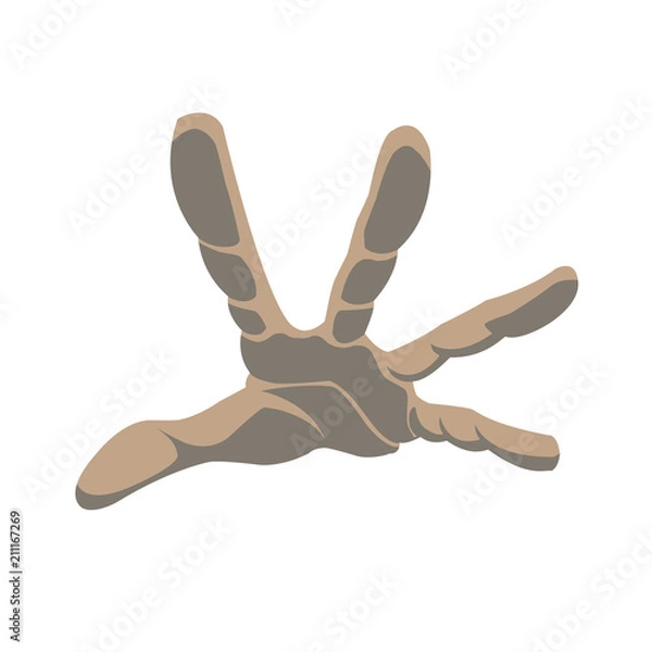 Fototapeta Outstretched hand vector art