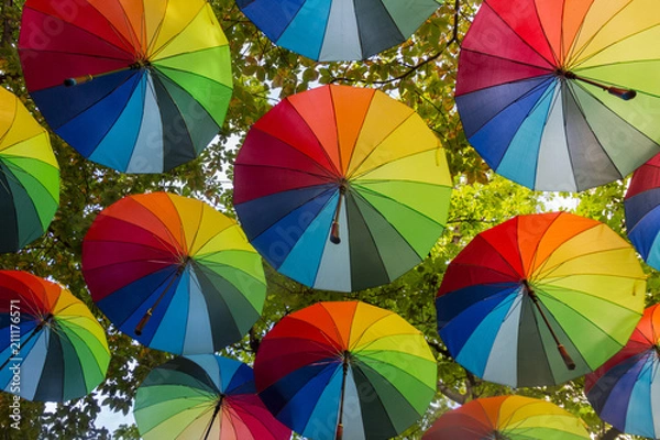 Obraz Rainbow Umbrellas for Pride