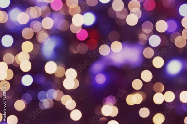 Obraz Abstract circular bokeh background