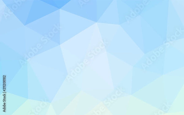 Fototapeta Light BLUE vector abstract polygonal pattern.