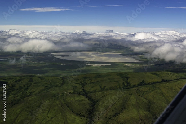 Obraz Aerial view in Ngorongoro Conservation Area