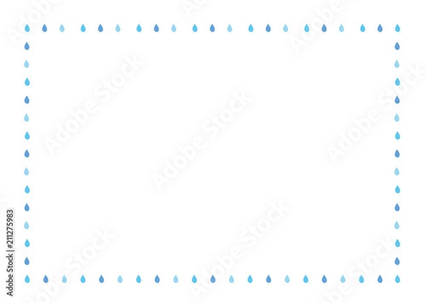 Fototapeta 水・雫のメッセージ素材