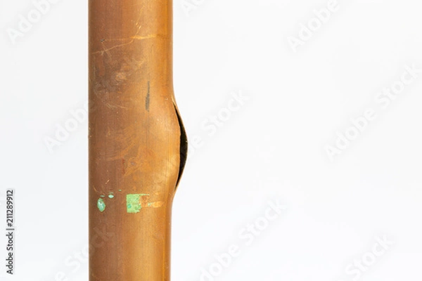 Obraz Burst copper water pipe due to frost