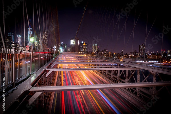 Obraz Brooklyn Bridge by night