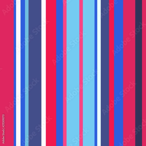 Fototapeta Retro Bright Colorful seamless stripes pattern