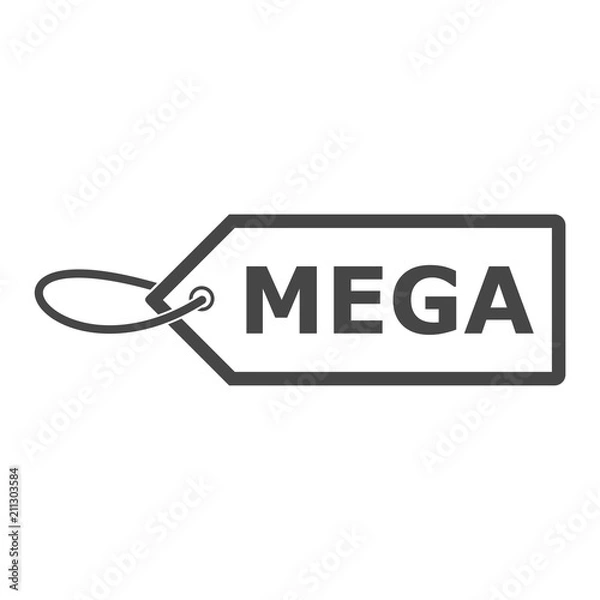 Obraz Mega price Tags, simple vector illustration