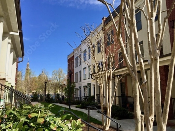 Obraz Row houses in the Brookland neighborhood of Washington, D.C.