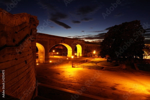 Fototapeta Montpellier nocą