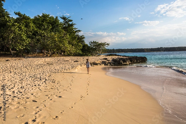 Obraz Walking on the beach