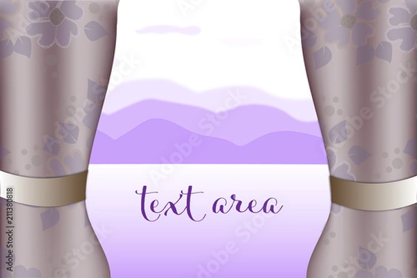 Fototapeta vector art ...window with view