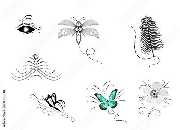 Fototapeta vector design.. small tattoo