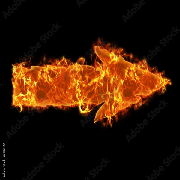 Fototapeta Burning arrow