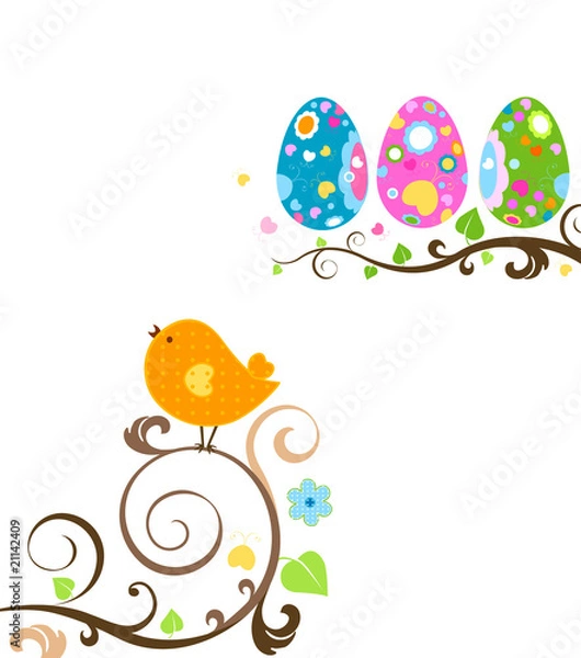 Obraz bird and eggs