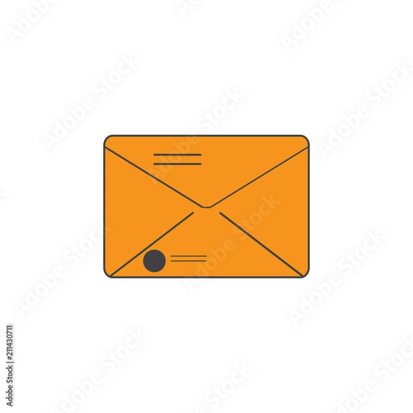 Fototapeta Isolated envelope icon