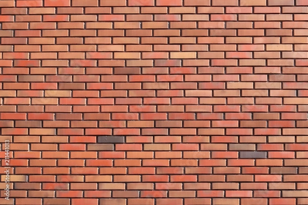 Obraz wall of colored bricks with different step of laying