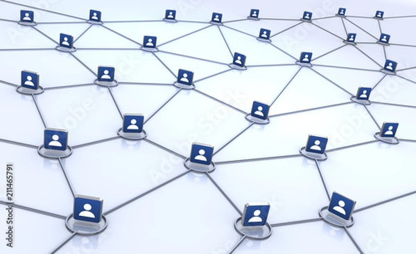 Fototapeta ソーシャルネットワーク
