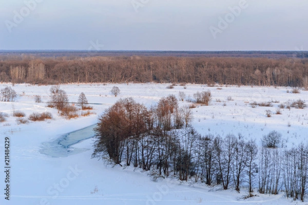 Obraz Winter view to Voronezh river