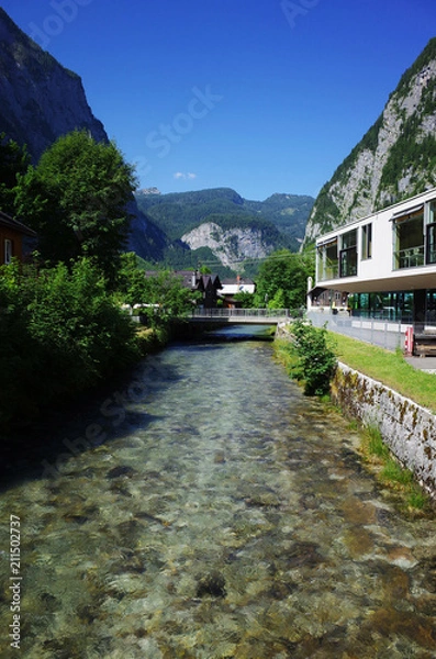 Fototapeta ハルシュタットの川