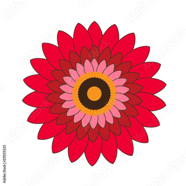 Fototapeta Isolated flower icon