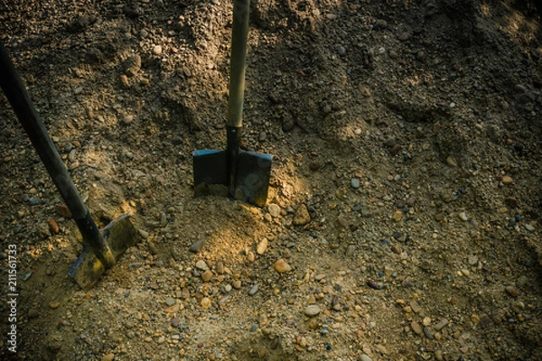 Obraz Bury it in the ground.