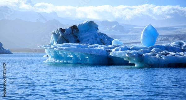 Obraz stunning blue icebergs