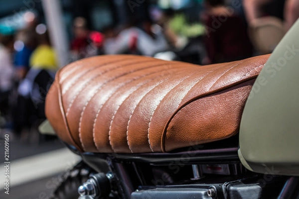 Obraz Old style Motorradsitz