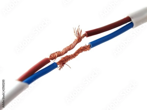 Obraz Copper wires connection