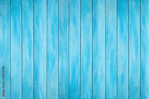 Fototapeta Blue wood texture background.