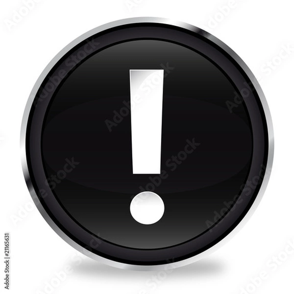 Fototapeta Bottone Punto Esclamativo
