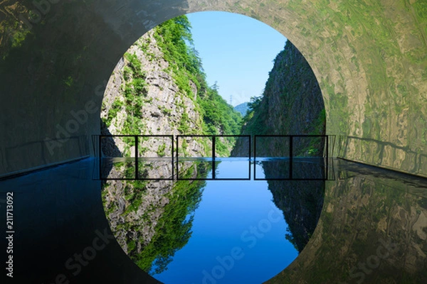 Obraz 日本三大渓谷の清津峡