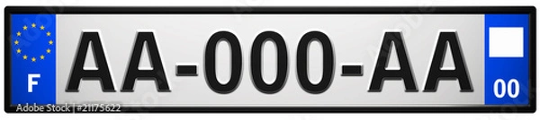 Obraz Numer rejestracyjny