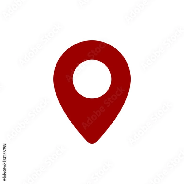 Obraz Location icon simple flat web navigation sign