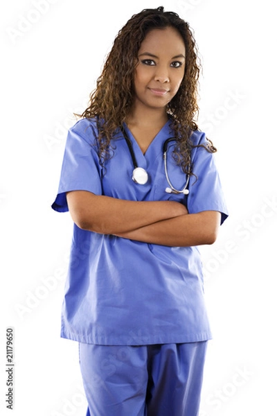 Obraz Woman wearing scrubs