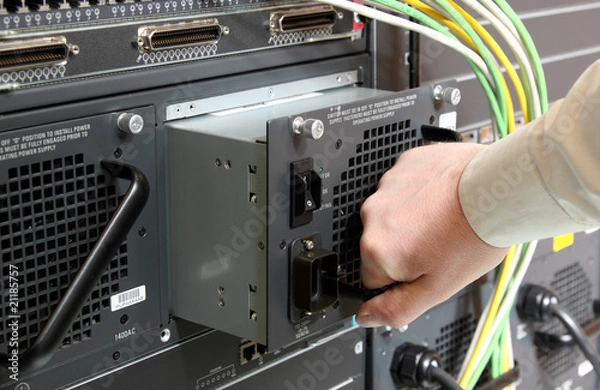 Obraz power in the router