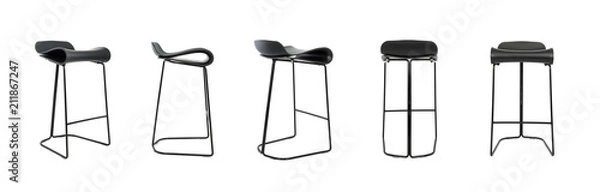Obraz Stool All Angles Black